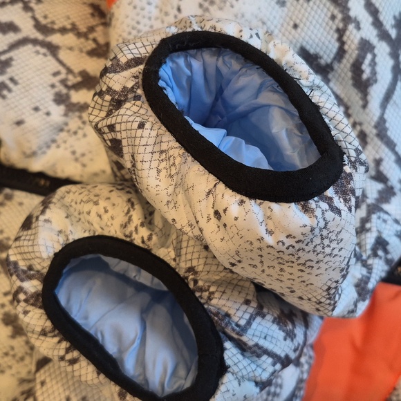 Central Park West Wesley Snakeskin Print Full Zip Puffer Jacket, XS - Picture 15 of 16